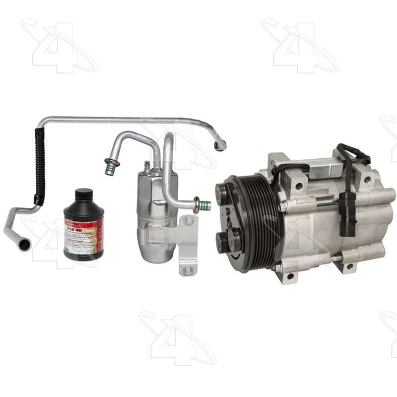 Four Seasons 6918NK Complete A/C Kit with New Compressor - Universal Air Conditioning Replacement Kit for Cars, Trucks & SUVs - Perfect for DIY Repairs & Professional Installations