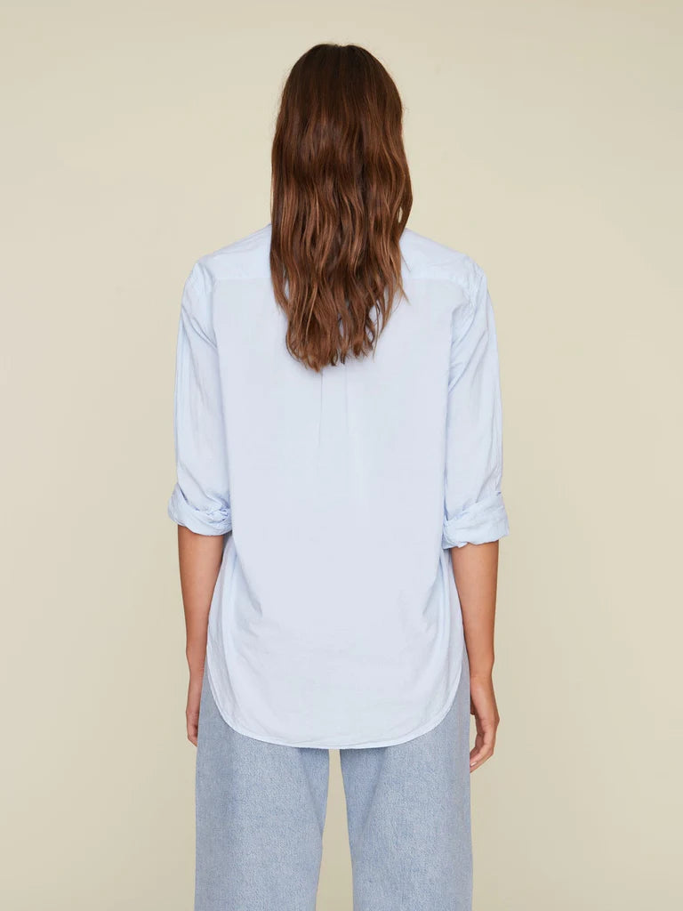 Beau Cotton Shirt for Men - Soft Comfortable Baby Blue Casual Button Down Shirt - Perfect for Office, Dating & Everyday Wear