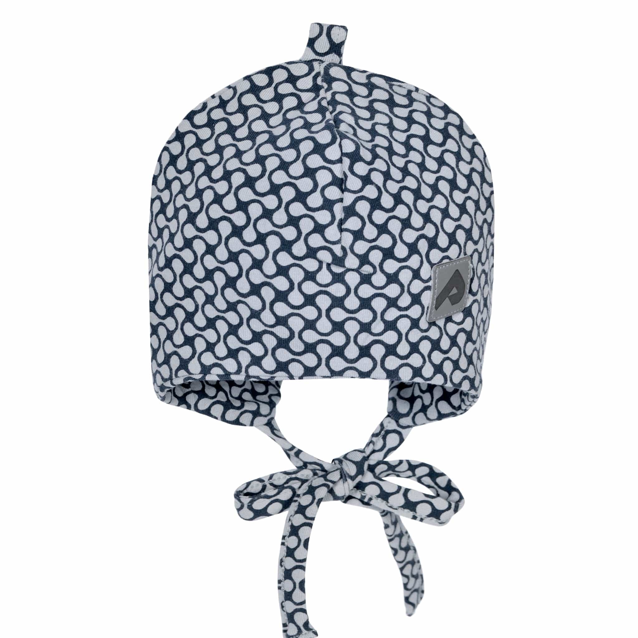 Warm Cotton Beanie with Ears - Navy Blue Winter Hat for Men & Women - Cozy Knit Cap for Outdoor Activities, Skiing, and Casual Wear