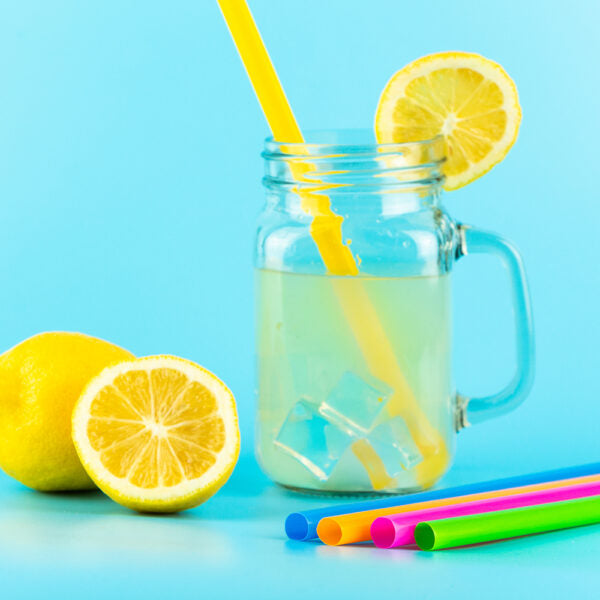 Extra Large Reusable Plastic Smoothie Straws - BPA Free, Thick & Durable for Smoothies, Milkshakes, Boba Tea - Perfect for Home, Restaurants, Cafes & Parties