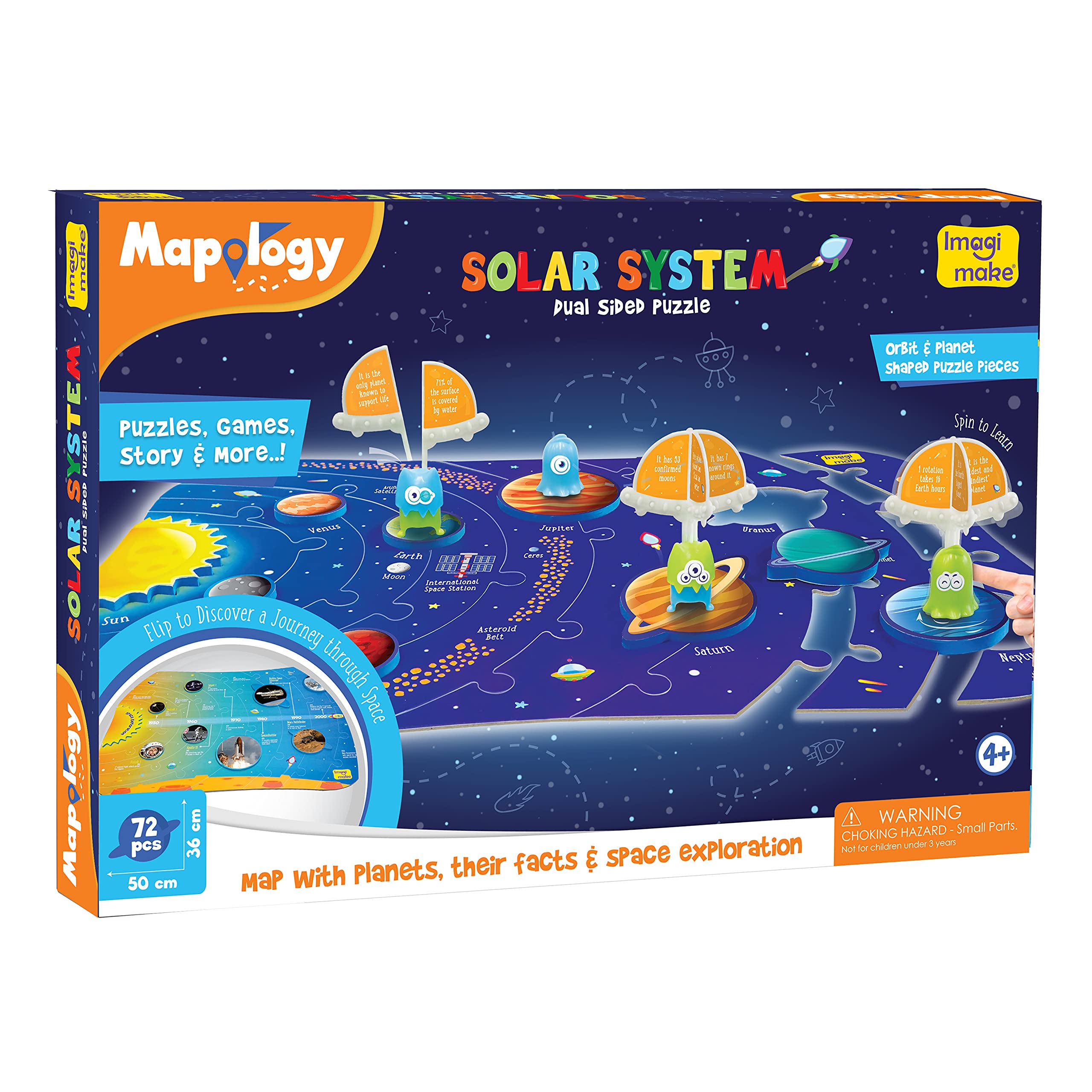 Imagimake Solar System Puzzle for Kids 5-8 | Educational Space Toy | Perfect Gift for 6 Year Olds | Fun Learning Activity