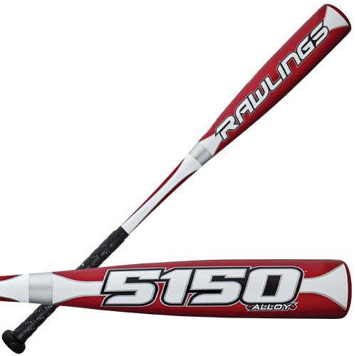 Rawlings 5150 Alloy Baseball Bat for Senior League Players - Lightweight & Durable for Training & Competitive Games