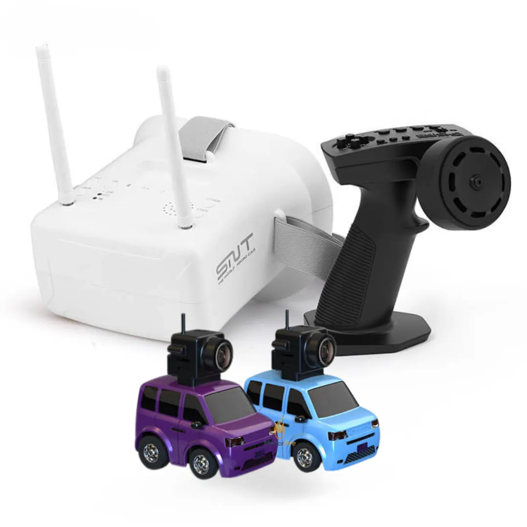 SNICLO SNT Atom Q Series 1/100 Scale Micro FPV RC Car - Ready to Run (RTR) - Indoor Racing, Backyard Drifting & FPV Adventure for Kids & Adults