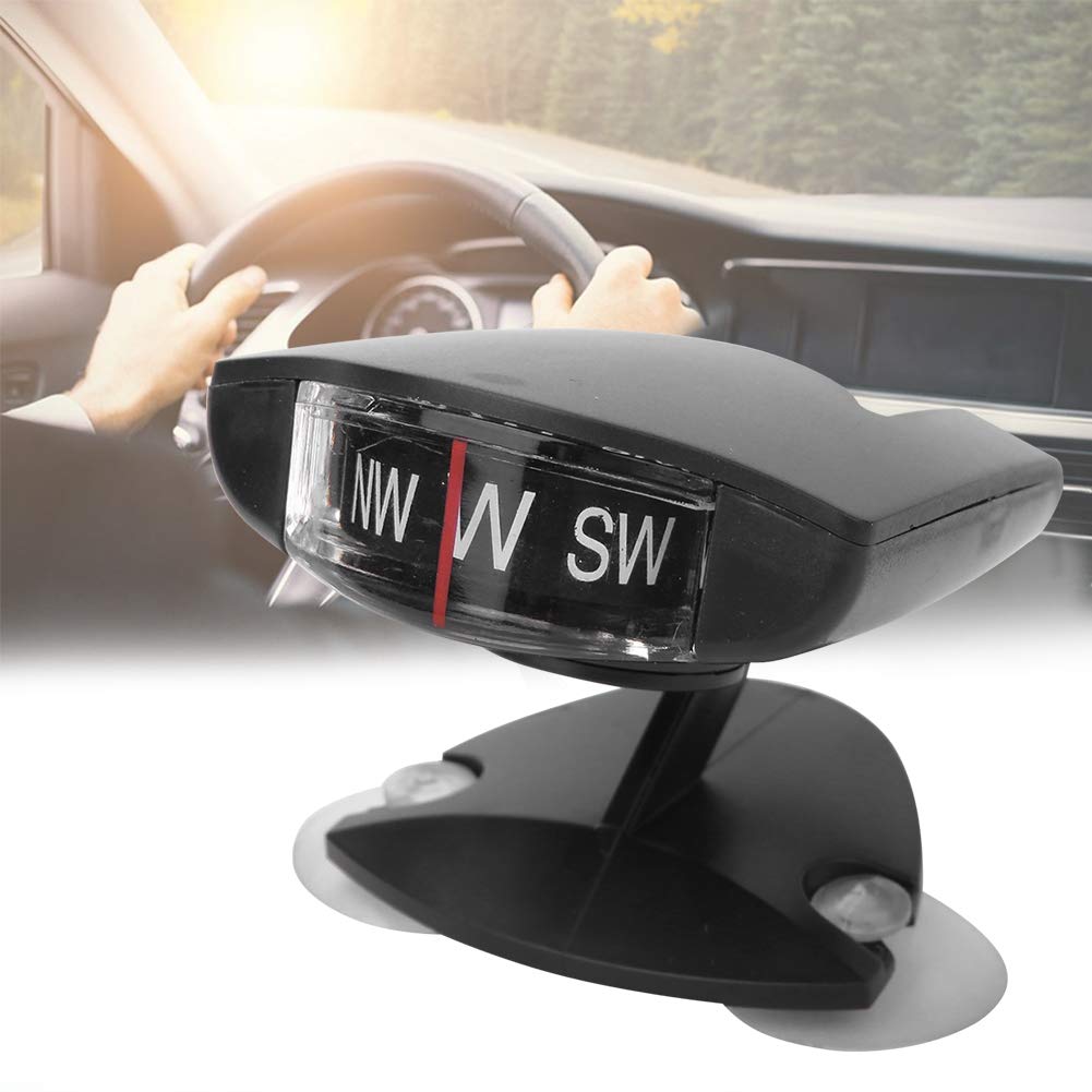 Alomejor Mini Car Compass Navigation Ball with Suction Cups - Dashboard Decor for Cars, Trucks & Boats | Perfect for Road Trips & Marine Navigation