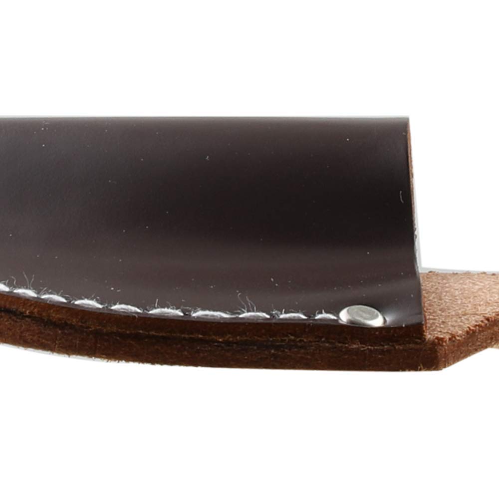 Premium Japanese Leather Bonsai Scissors Holster - Dark Brown Garden Tool Pouch with Belt Clip & Loop - Handmade in Japan - Perfect for Bonsai Pruning, Gardening & Landscaping Tools