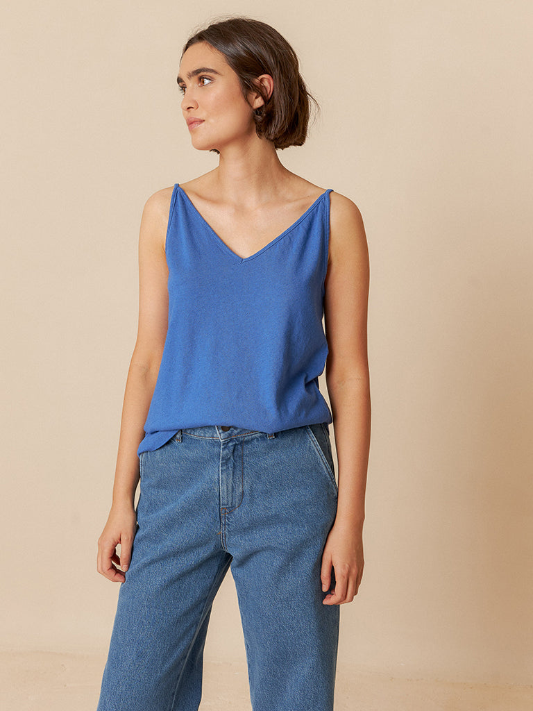 Indi & Cold June Vest in Blue - Stylish & Comfortable Lightweight Vest for Outdoor Adventures, Travel & Casual Wear