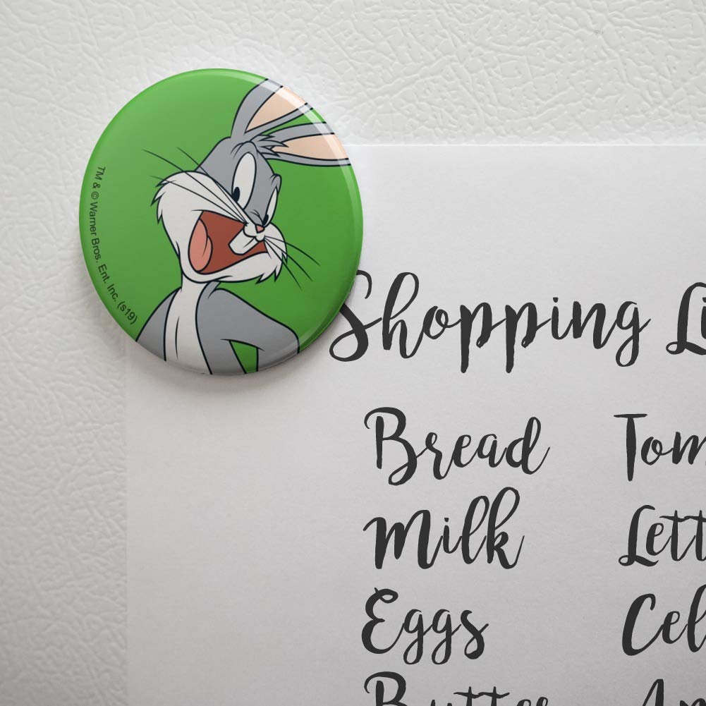 Looney Tunes Bugs Bunny Refrigerator Magnets Set - Funny Cartoon Character Kitchen Decor for Fridge, Locker & Office - Perfect for Home, Dorm & Gift Giving