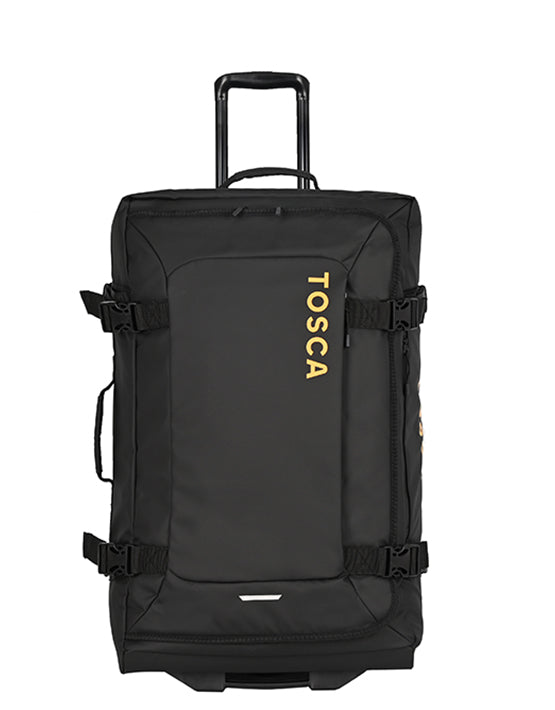 TOSCA TCA970 DELTA 28 Upright Duffle Bag - Black | Premium Travel Duffel for Gym, Sports & Weekend Getaways