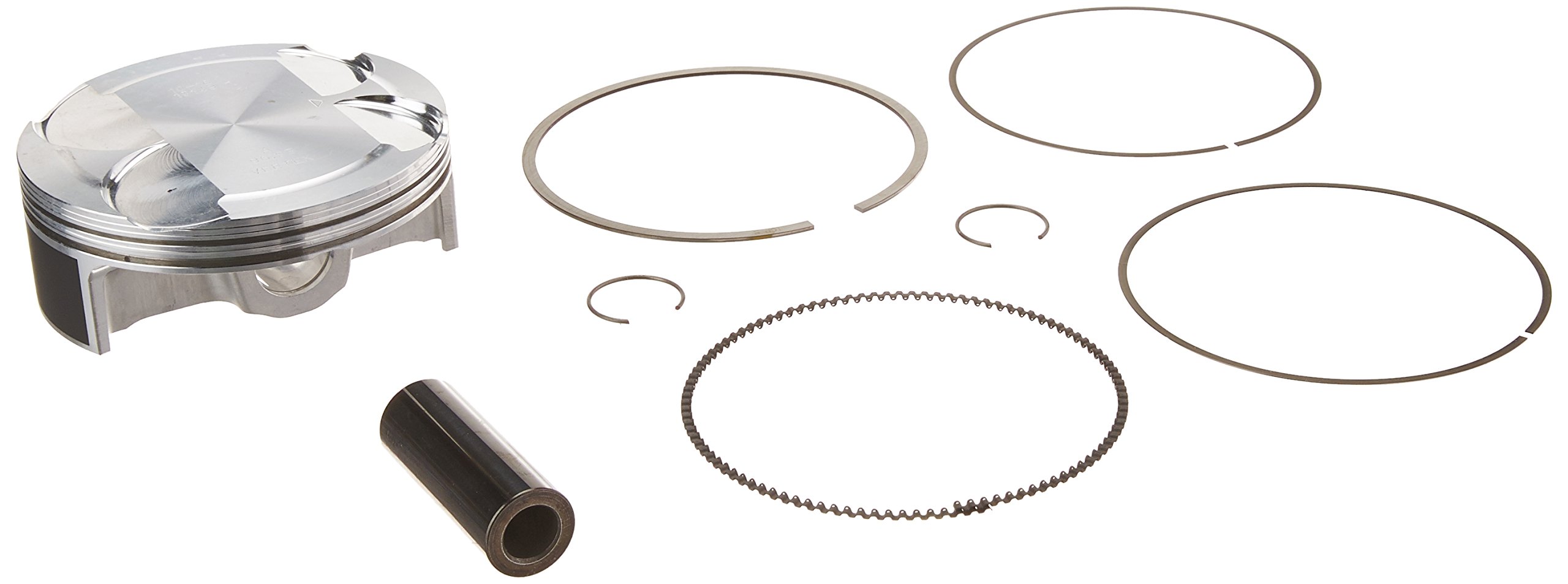 Vertex 23343A High Performance Piston Kit - Forged Aluminum Racing Pistons with High Compression Rings - Compatible with Honda, Yamaha, Kawasaki Motorcycles - Perfect for Engine Rebuilds & Performance Upgrades