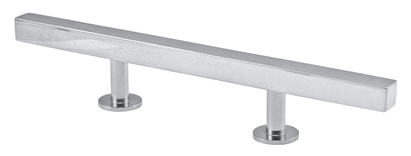 Polished Chrome Cabinet Knobs and Pulls - Square Bar Design for Kitchen, Bathroom & Furniture - Durable and Stylish Hardware for Drawers and Cabinets