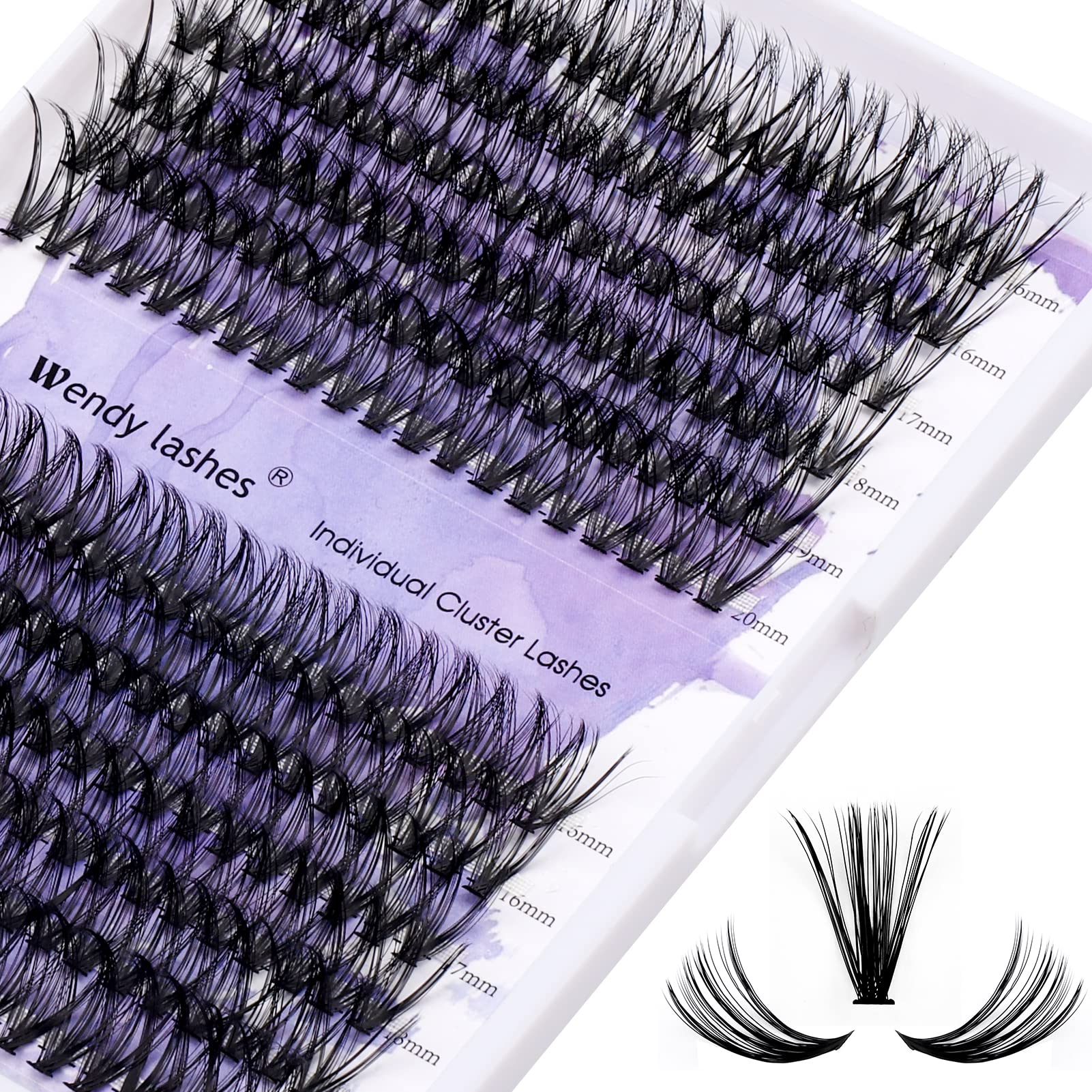 DIY Lash Clusters for Home Use - 240 PCS Natural Fluffy Wispy Eyelash Extensions | Waterproof, Anime, Manga, Cat Eye Style | 12-16mm Mixed Length, CC Curl, 30D+40D Density | Perfect for Daily Wear, Cosplay & Special Occasions