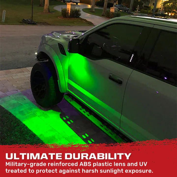 Ford Bronco 2021-2025 Ultra Bright LED Mirror & Puddle Light Kit - Green | Off-Road Lighting Upgrade for Night Driving & Adventure