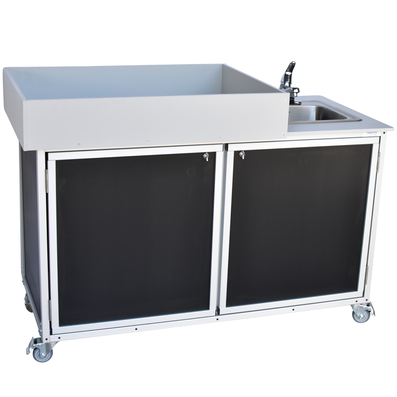 Monsam PSE 2010 Baby Diaper Changing Station with Built-in Portable Sink - 31 Inch Height for Daycare, Nursery & Public Restrooms | Commercial Baby Care Solution