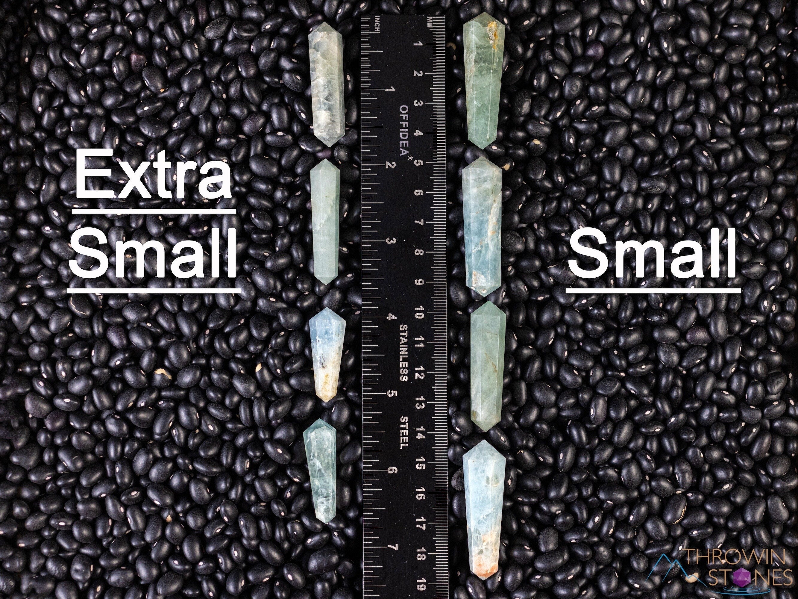 AQUAMARINE Crystal Point - Mini Healing Stone for Jewelry Making, Meditation & Energy Healing | E2075