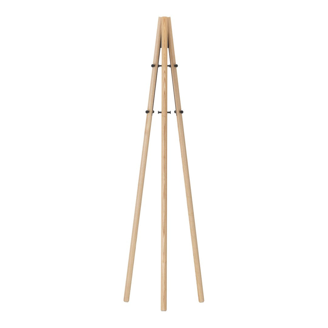 Kiila Coat Stand - Modern Wooden Coat Rack with 5 Hooks for Hats, Jackets & Bags | Perfect for Entryway, Bedroom & Office Organization