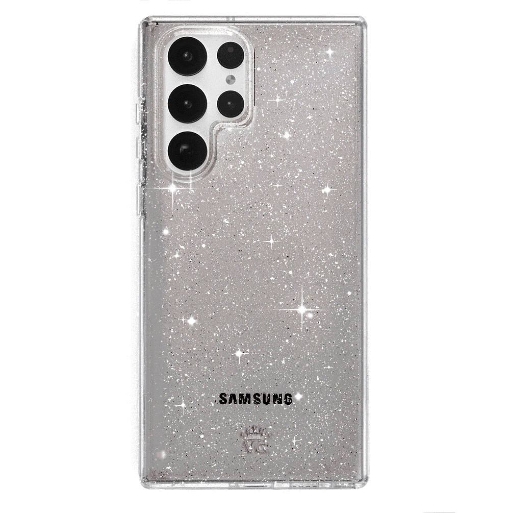 Samsung Galaxy Phone Case with Grey Stardust Design - Slim Protective Cover for Everyday Use, Work & Travel