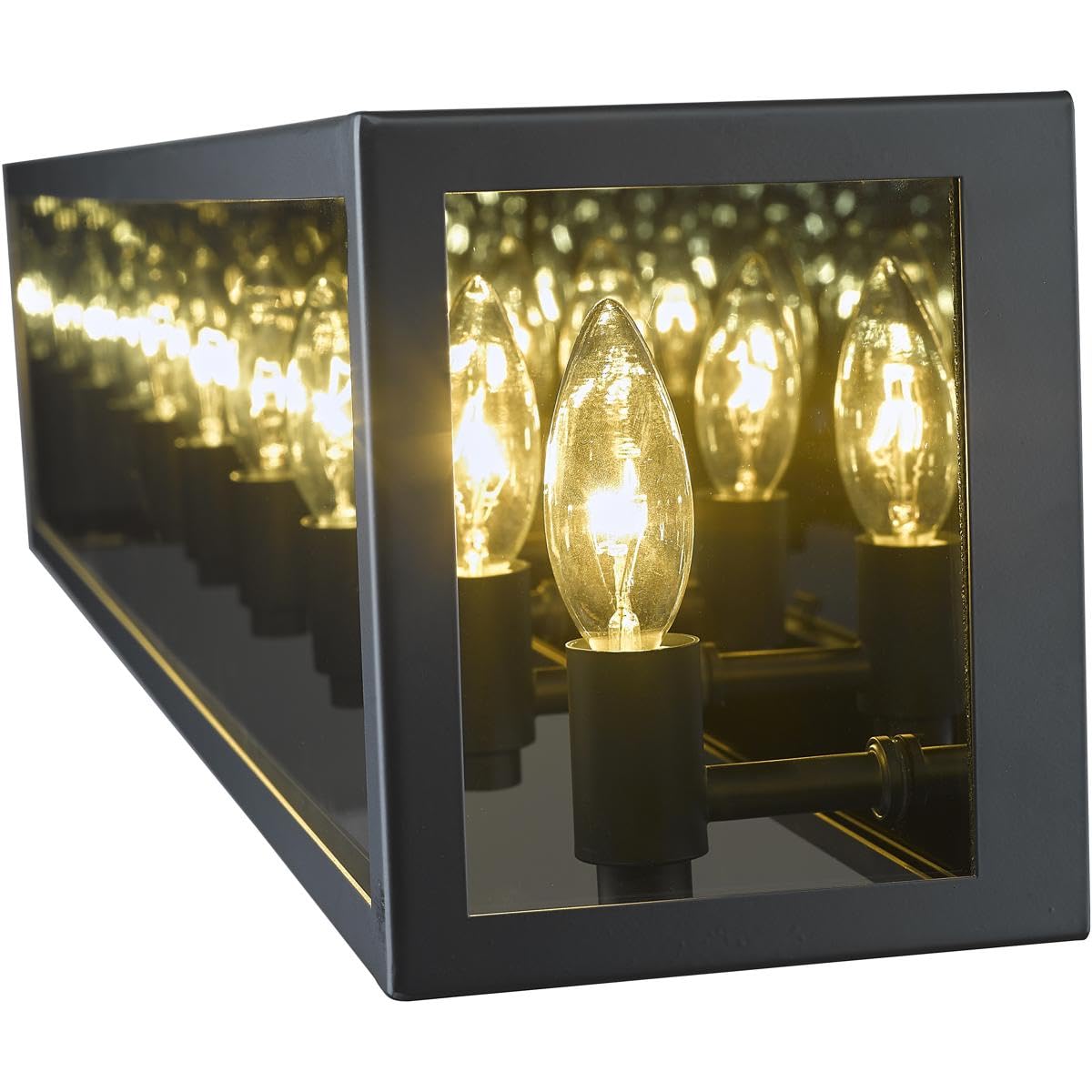 Z-Lite 6 Light Vanity Bathroom Light Fixture 802-6V-MC, Charcoal Finish - Perfect for Modern Bathroom, Powder Room & Dressing Area Lighting