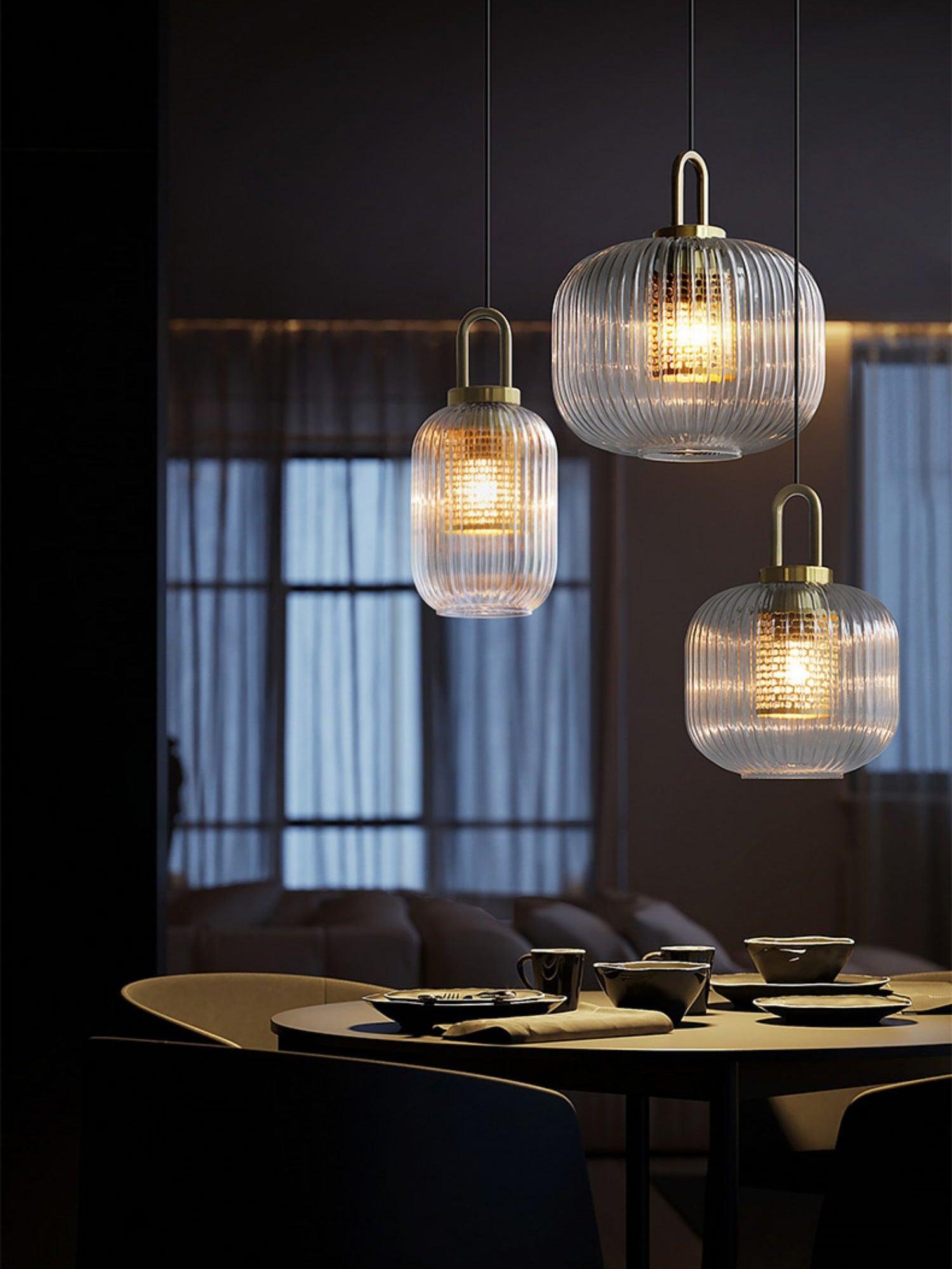 Modern Covent Pendant Light - Elegant Hanging Ceiling Lamp for Kitchen Island, Dining Room & Bedroom - Dimmable LED Lighting Fixture with Adjustable Height