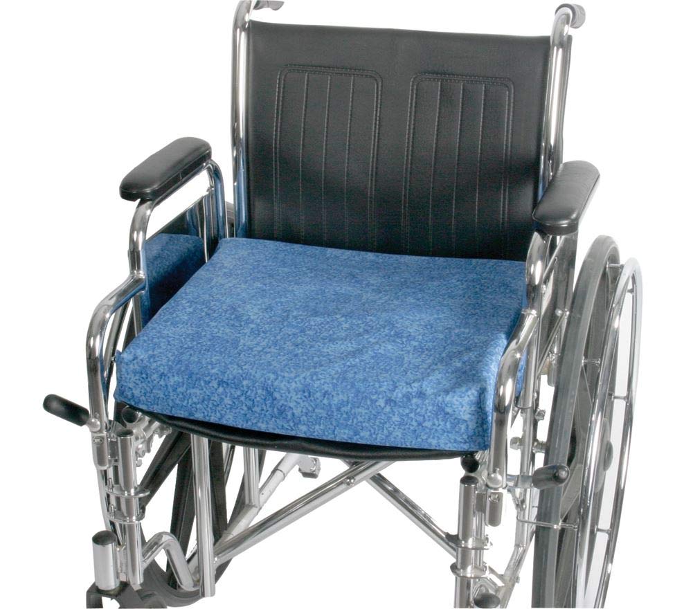 Premium T-Gel Cushion with Ocean Blue Cover - 5/8x16x18 Inch Orthopedic Seat Cushion for Office Chair, Car Seat & Back Pain Relief | Comfort Support for Long Sitting & Posture Correction