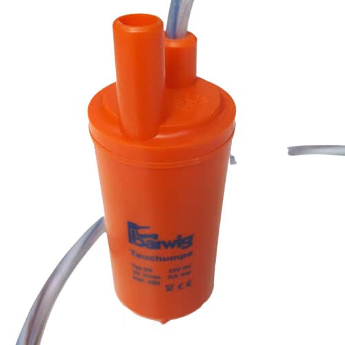 12V BARWING Submersible Water Pump 600L/H High Flow for RV, Aquarium, Pond, Hydroponics - Ideal for Water Features, Tabletop Fountains & Garden Ponds