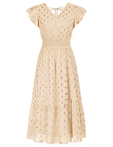 Beige-gold Dots