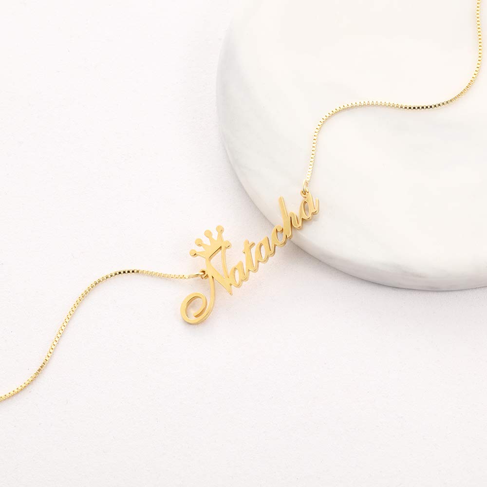 Personalized Name Necklace for Women - Custom Engraved Pendant Jewelry Gift for Best Friends, Mom, Girlfriend | Birthday, Anniversary, Valentine's Day Gift Idea