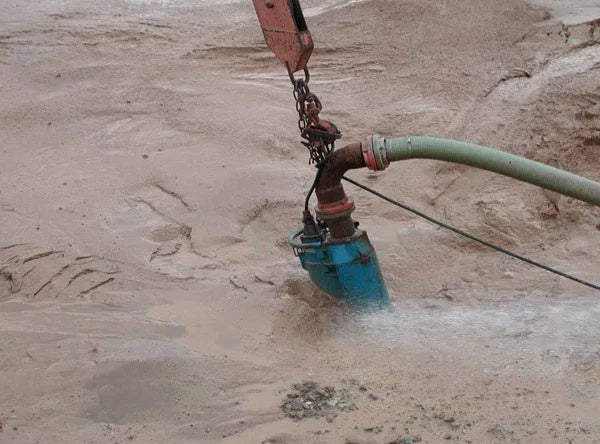 Tsurumi KRS Series Submersible Cast Iron High Volume Heavy Duty Drainage Pump with 4 Pole Motor - Three Phase - Ideal for Construction Sites, Flood Control, and Industrial Water Removal