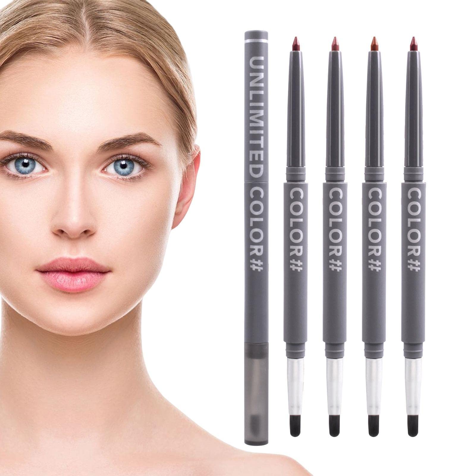 Ravcerol Double-Ended Lip Liner - Long Lasting Matte Lip Pencil for Full Lips | Perfect for Everyday Makeup & Lip Plumping