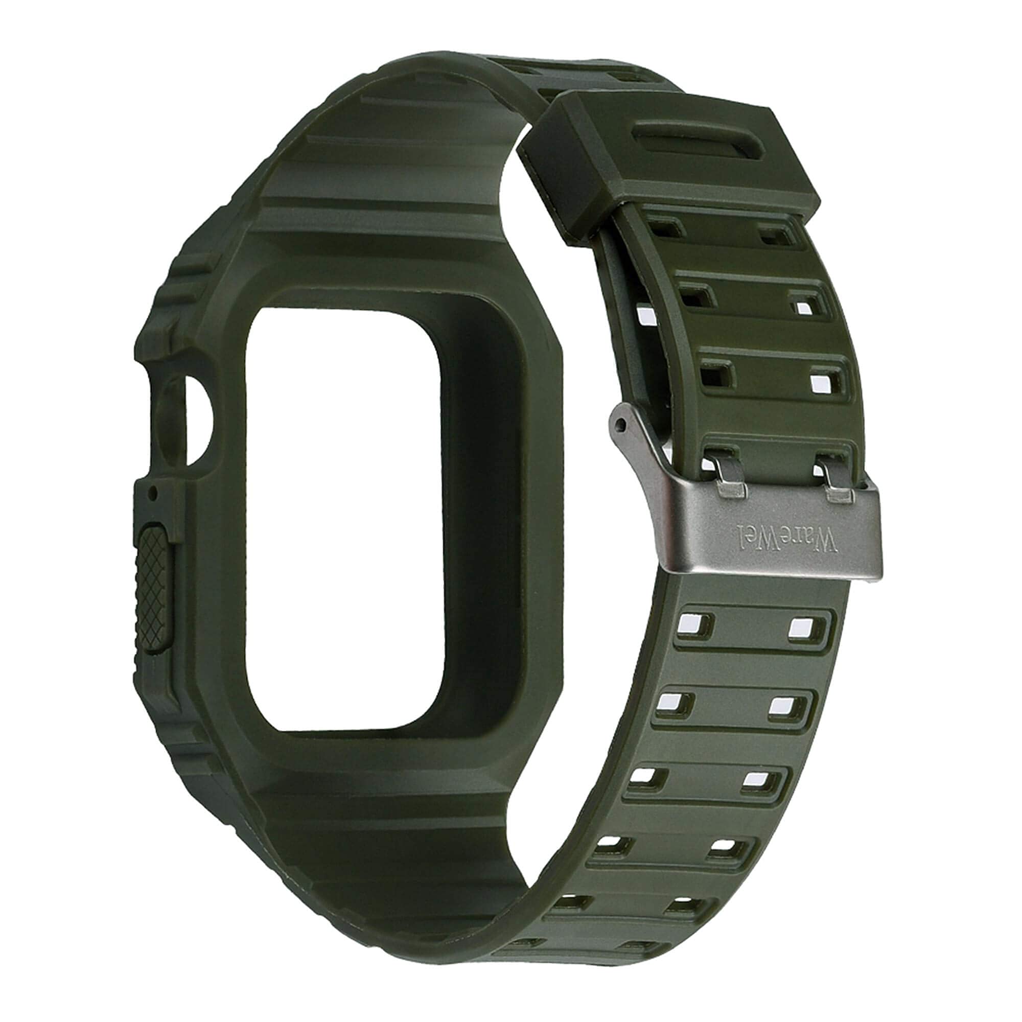 Apple Watch Case & Band Combo - Sport Strap & Bumper for Men/Women - Gym & Daily Use