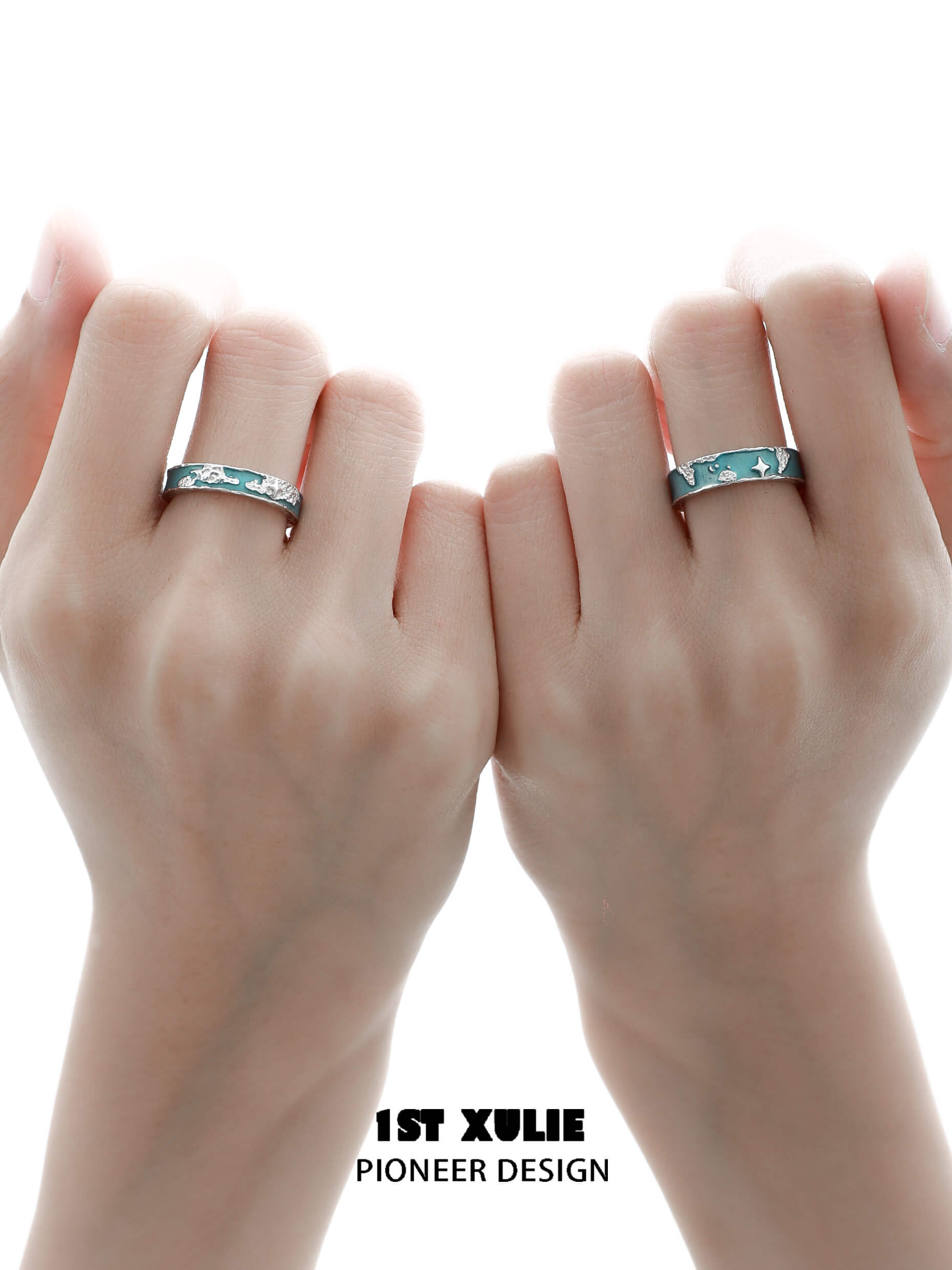 S925 Sterling Silver World Map Couple Rings - Matching Love Rings for Couples, Anniversary Gifts, Wedding Bands - Perfect for Travel Lovers & Romantic Getaways