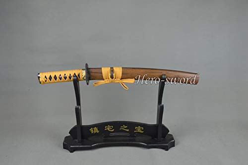 Handmade T1060 High Carbon Steel Japanese Tanto Sword with Dragon Tsuba - Full Tang, Razor Sharp Blade - Perfect for Martial Arts Training, Cosplay, and Collectors Display