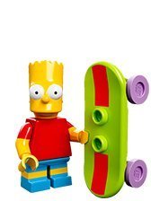 LEGO The Simpsons Bart Simpson Building Toy Set 71005 - 100% Authentic New in Sealed Retail Packaging | Collectible Construction Blocks for Kids & Adults | Perfect for Birthday Gifts, Home Decor & Display