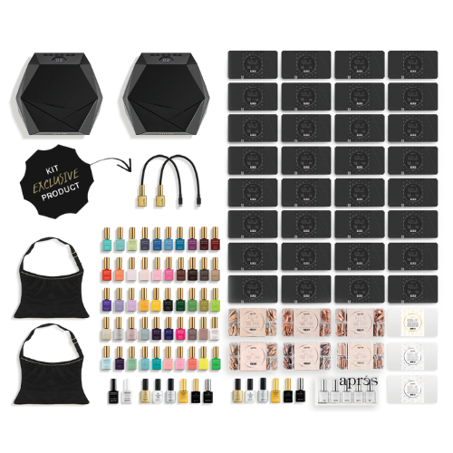 Apres Salon Gel X Starter Kit - Professional DIY Nail Extension Kit with Glue, Tips & Tools for Long-Lasting Manicures - Perfect for Home, Salon & Nail Art Enthusiasts
