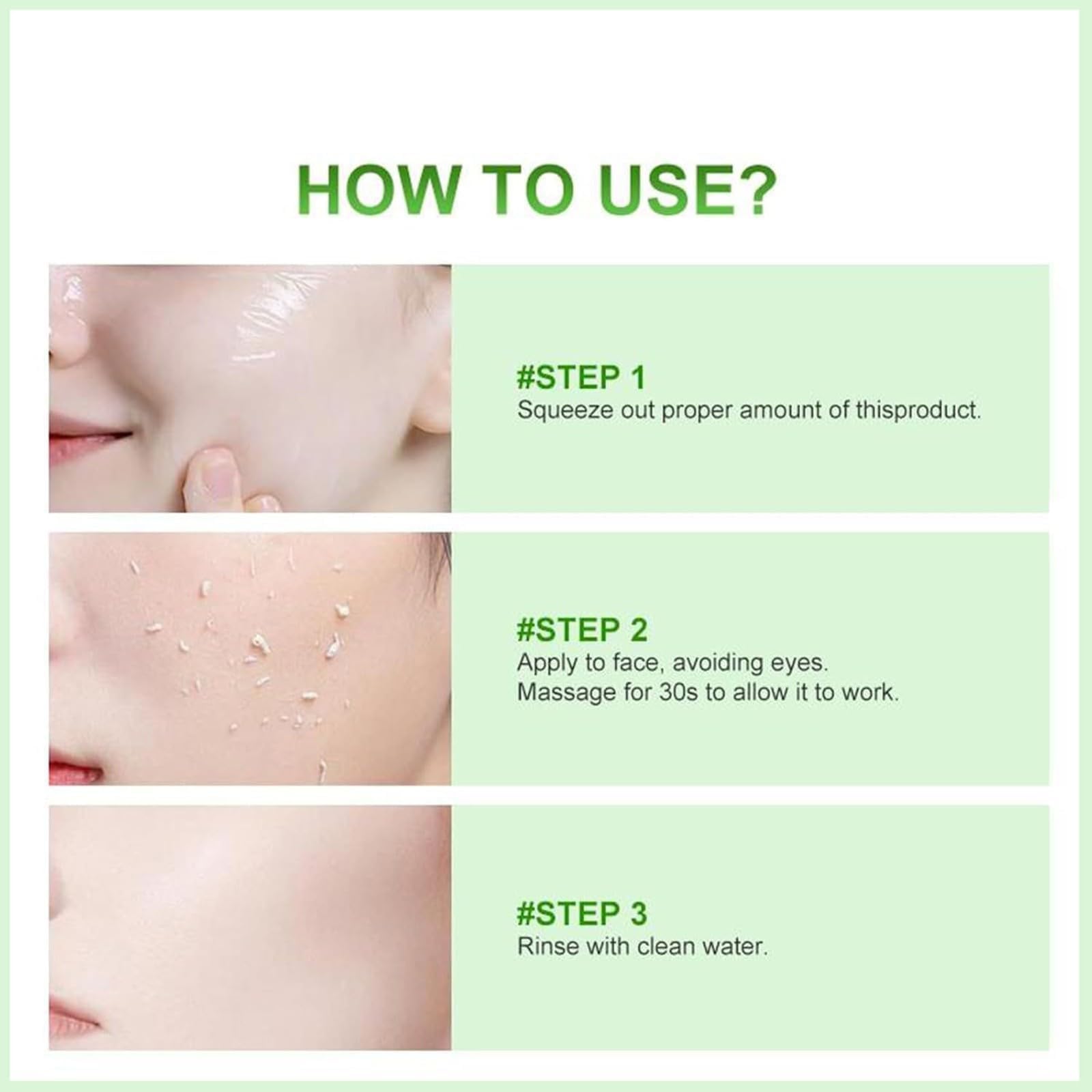 Greteam Exfoliating Gel & Scrub - Gentle Face & Body Exfoliator for Smooth Skin | Moisturizing & Cleansing Formula | Perfect for Daily Skincare Routine & Spa Days