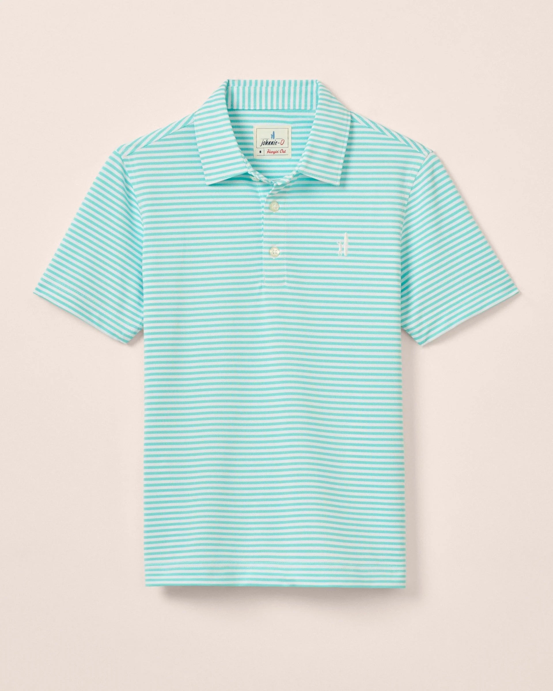 Johnnie O Hunter Polo Shirt for Men - Classic Tarpon Blue Performance Golf & Casual Wear - Perfect for Golf, Tennis, and Outdoor Activities