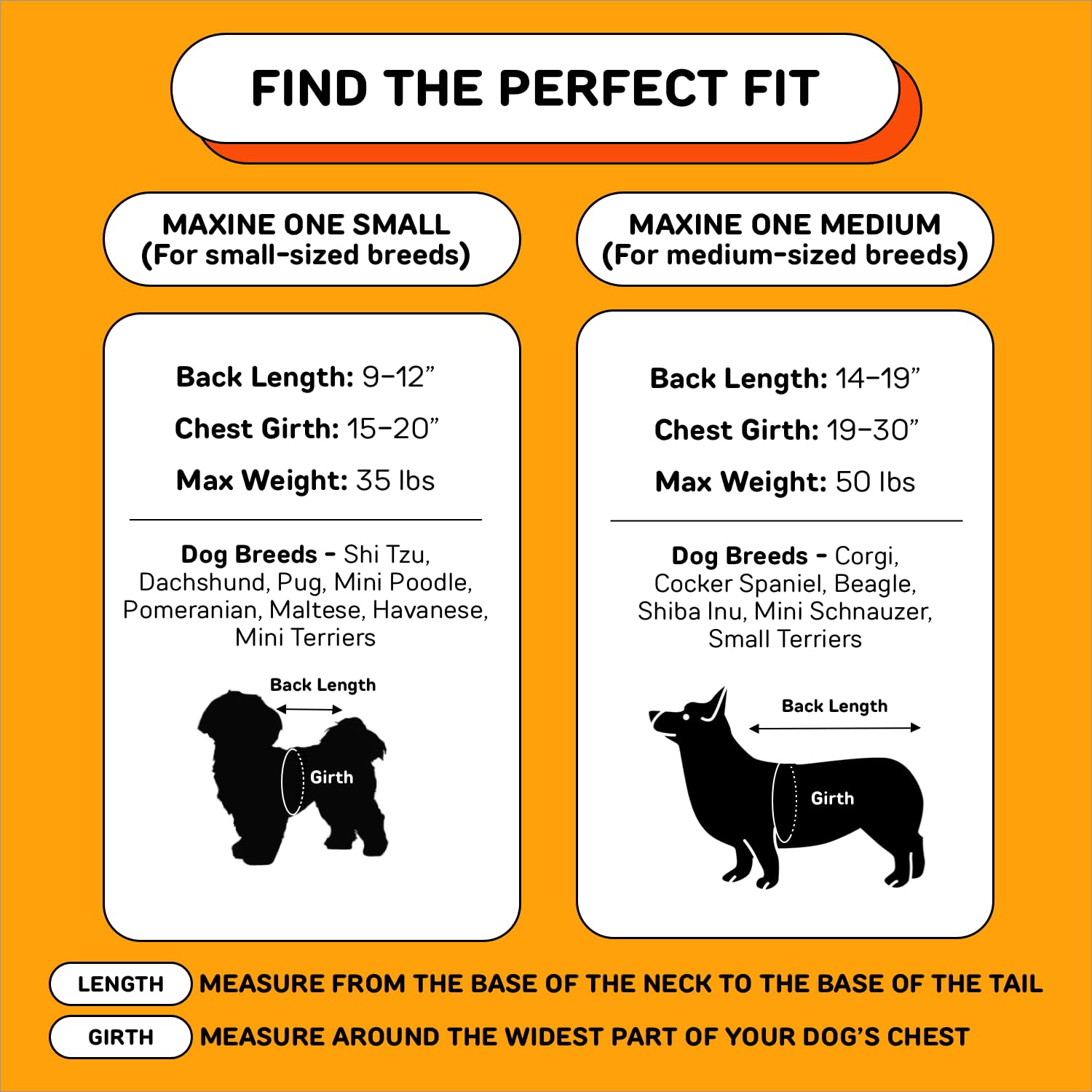 Maxine One Medium Dog Carrier Backpack for Travel & Hiking - Adjustable Front-Facing Pet Carrier for Small to Medium Dogs | Perfect for Airplane, Car Rides & Outdoor Adventures | Bark After Dark Black