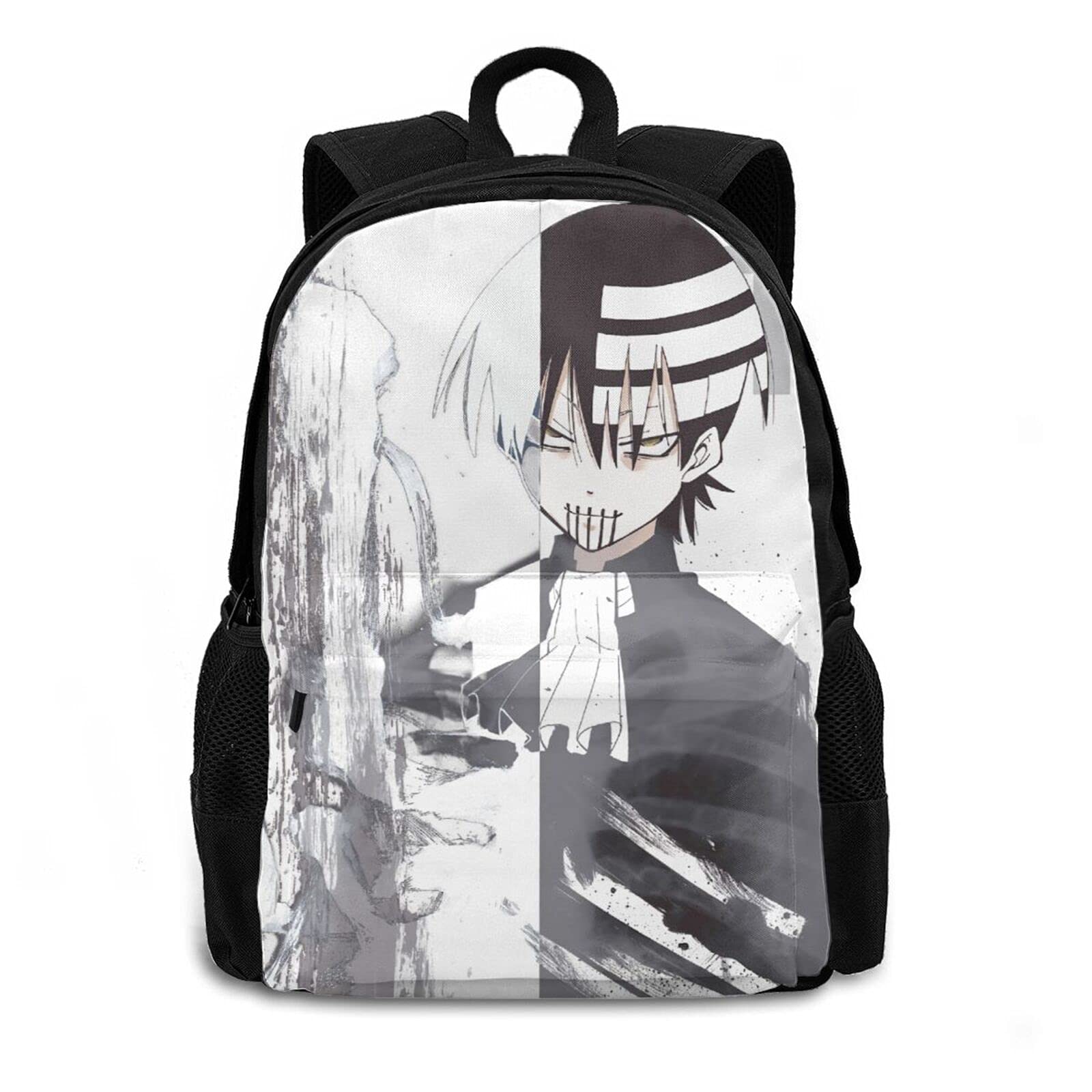 Anime Soul Eater Death The Kid Backpack - Waterproof 3D Print Unisex Bookbag with Large Capacity for Laptop, School & Travel | Perfect for Cosplay, College, Hiking & Daily Use