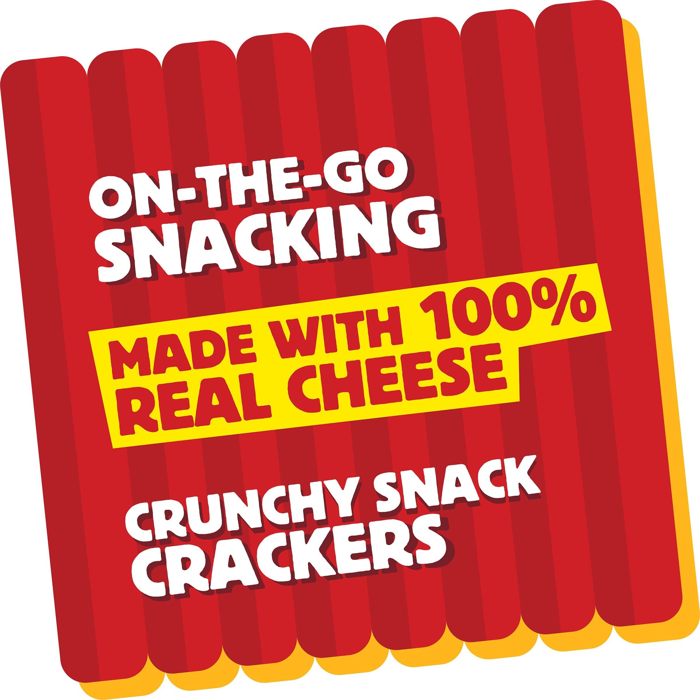 Cheez-It Grooves Cheese Crackers - Crunchy Zesty Cheddar Ranch Flavored Snacks - 9oz Box (Pack of 1) - Perfect for Lunch Boxes, Office Snacks & Party Platters