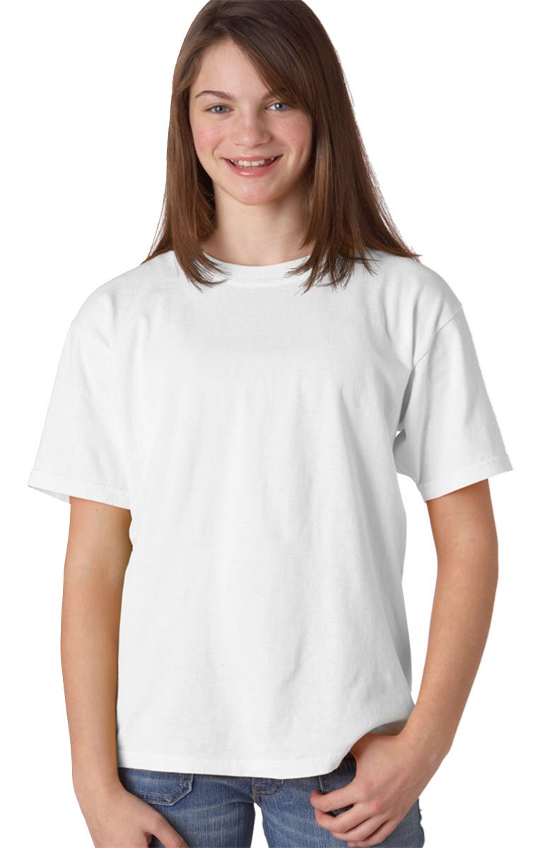 Comfort Colors Women's 5.4 oz Ringspun Garment-Dyed Soft Cotton T-Shirt (C9018) - White - XL - Casual Everyday Wear & Layering Essential