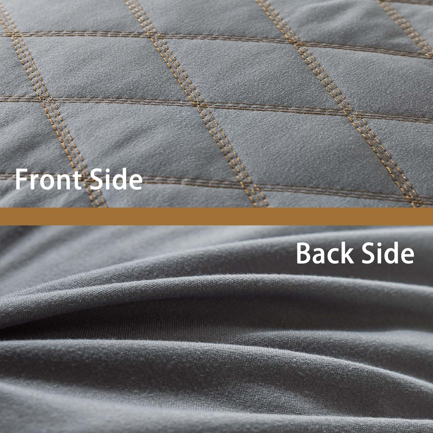 Memory Foam Body Pillow for Adults - Extra Long Full Body Pillow for Side Sleepers & Pregnancy Support, Dark Grey - Perfect for Bed, Couch & Travel Comfort