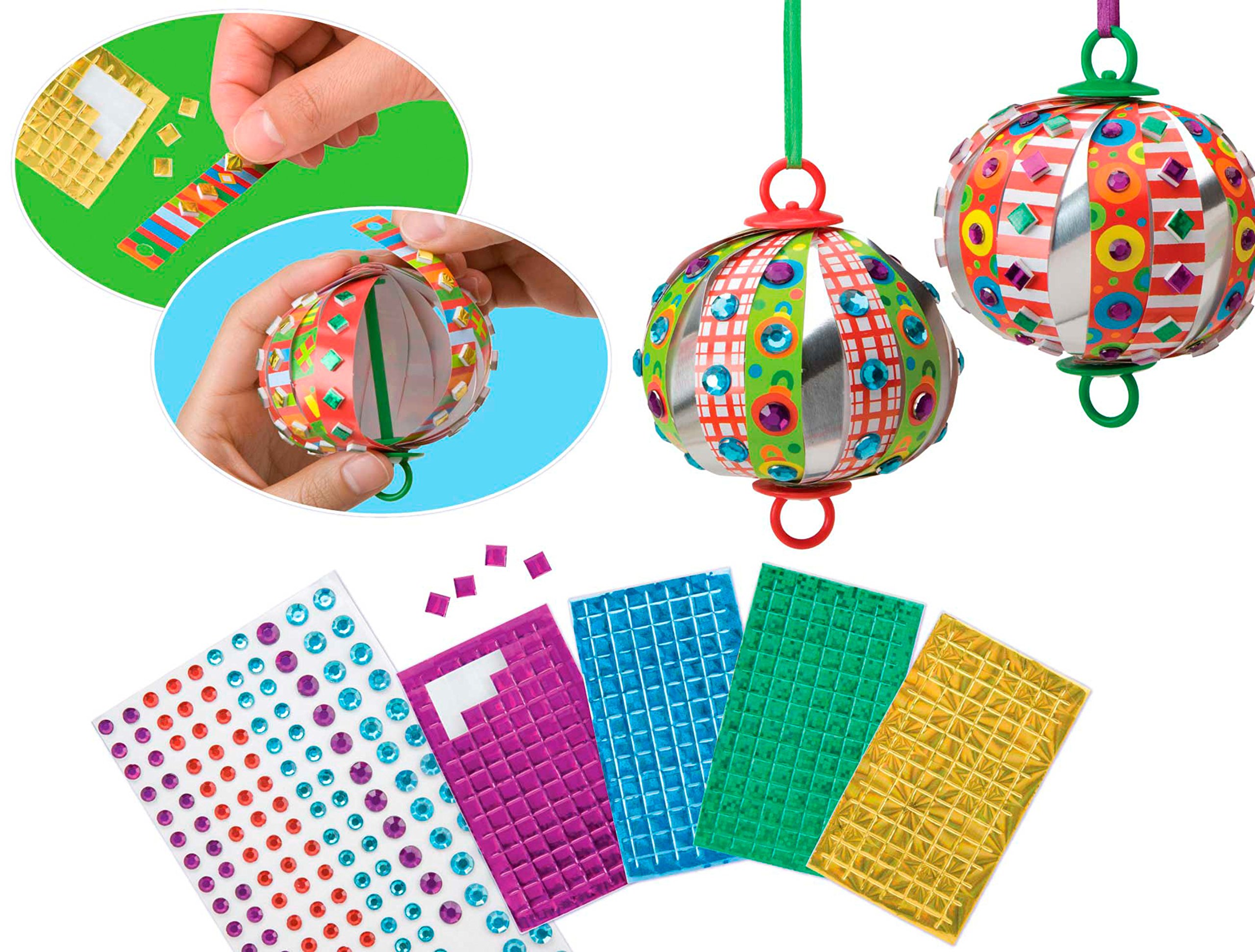 ALEX Toys Craft Very Merry Ornaments Kit - DIY Christmas Tree Decorations for Kids, Holiday Craft Set for Children - Perfect for Family Christmas Activities & Classroom Projects