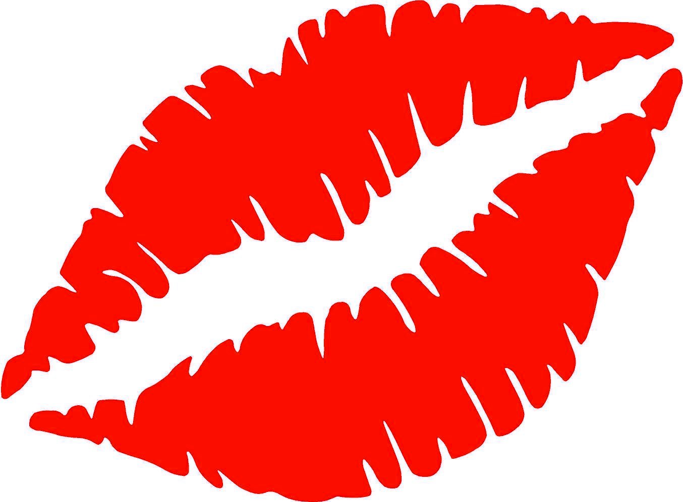 Kiss Lips Red Car Truck Window Bumper Sticker Decal - Waterproof Vinyl Decals for Vehicles, Laptops, Walls - Perfect for MacBook Pro, Cars, Trucks & Home Decor