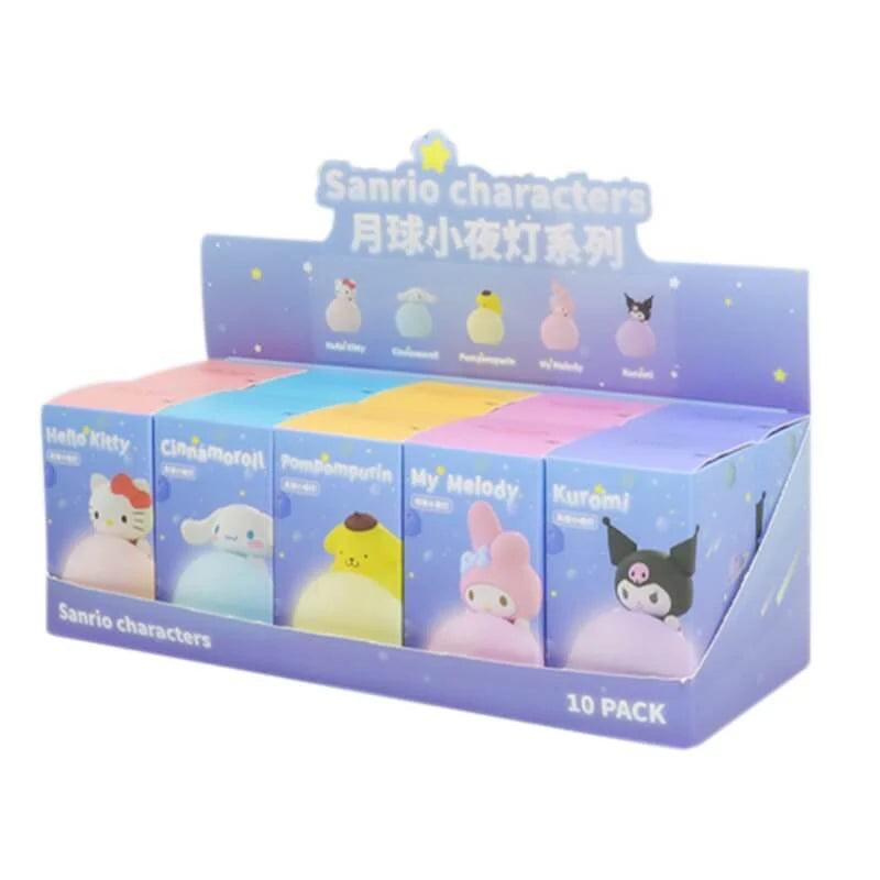 Sanrio Moon LED Night Light - Cute & Soft Glow for Kids Room, Nursery, Bedroom - Perfect for Nighttime Comfort & Decor