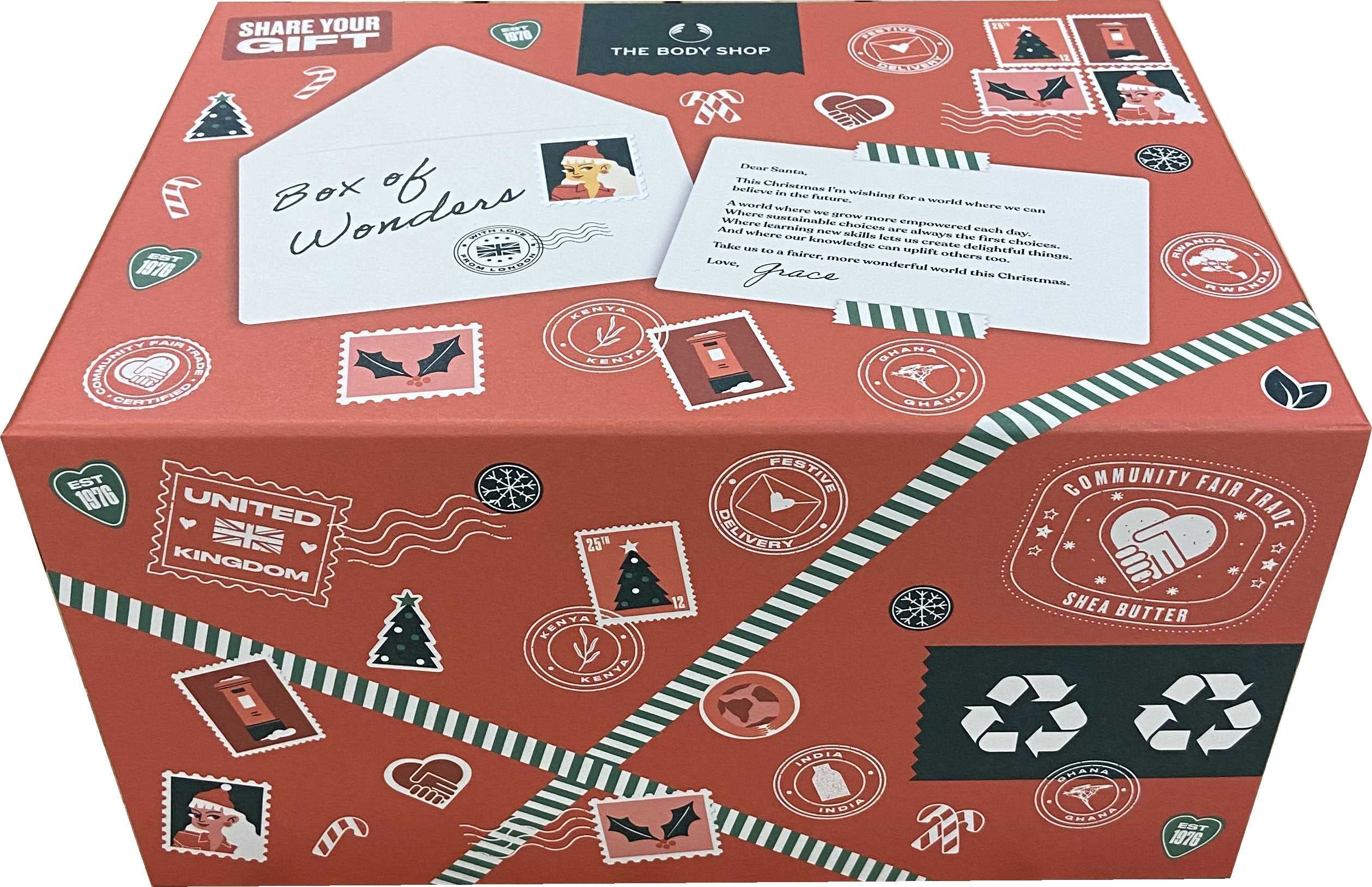 The Body Shop Advent Calendar 2022 - Box of Wonders Holiday Gift Set with Skincare & Beauty Products - Perfect for Christmas Countdown & Self-Care Rituals