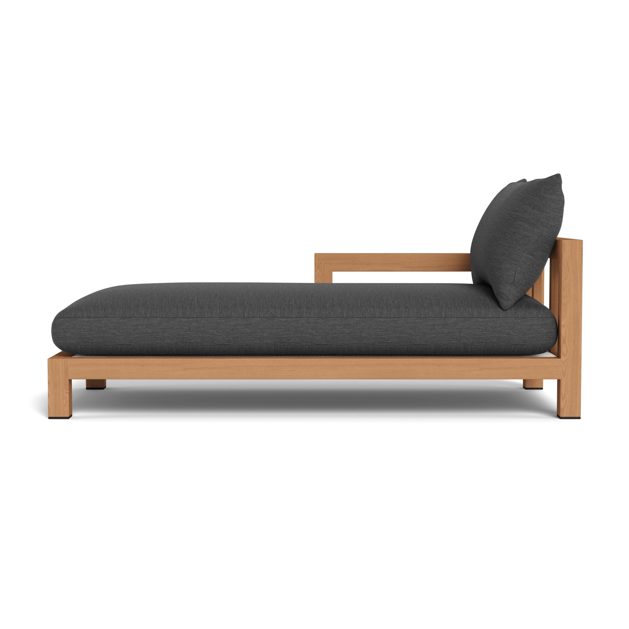 Premium Pacific Teak Chaise Lounge - Outdoor Patio Furniture for Poolside, Beach & Garden Relaxation - Weather-Resistant & Durable Teak Wood Design