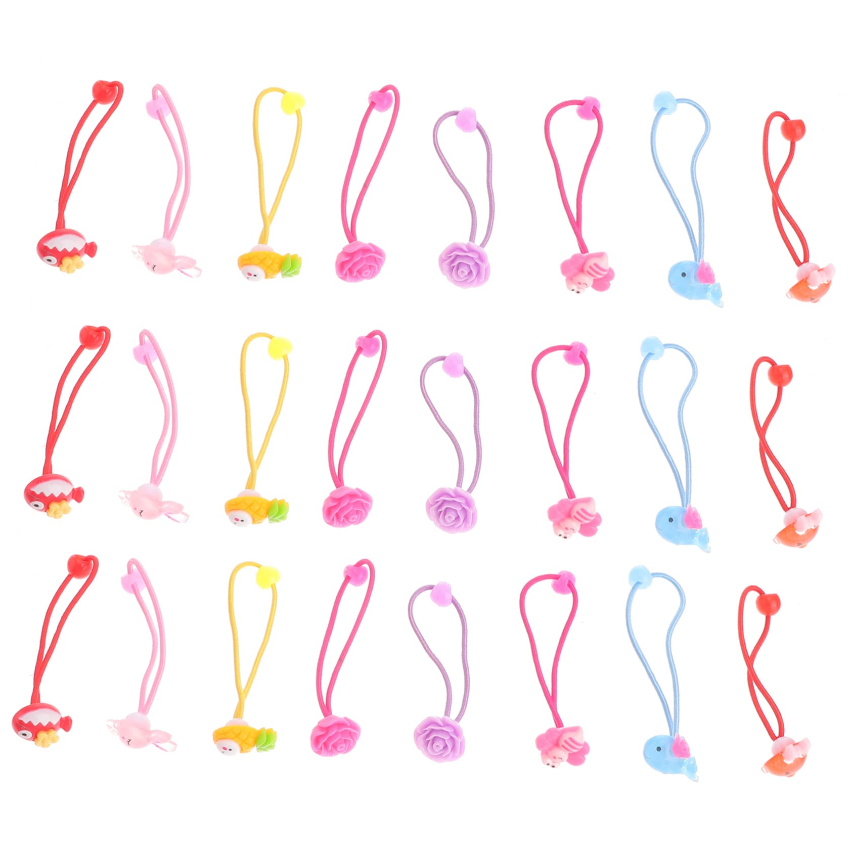 Beavorty 24-Piece Hair Bands Set - Colorful Hair Ties & Scrunchies for Kids & Baby Girls - Perfect for Parties, School & Daily Use - Soft & Stretchable Hair Accessories for Toddlers & Children