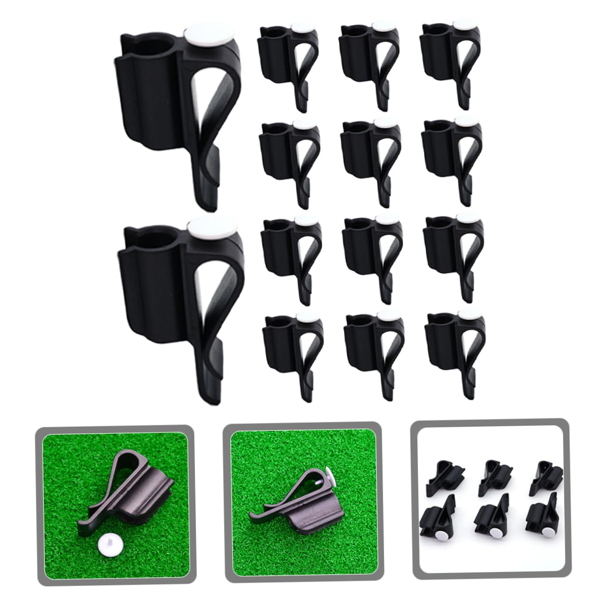 COHEALI 14-Piece Red Golf Club Organizer Set - Black Stand with Putter Holder, Ball Rack & Accessories Bracket for Golf Bag Organization | Perfect for Golf Course, Driving Range & Home Storage