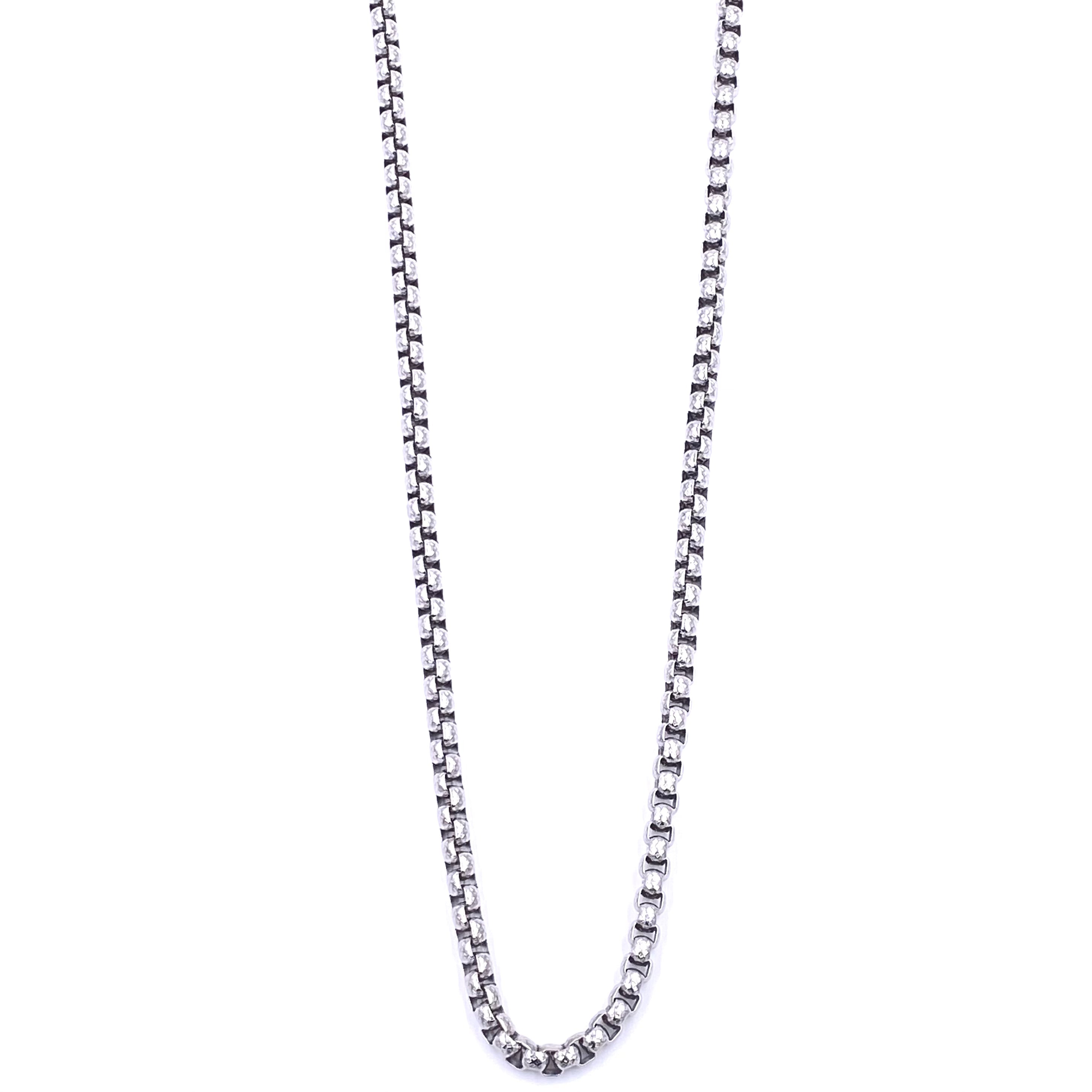 Premium Ashley Gold Stainless Steel Faceted Box Chain Necklace for Men - Durable & Hypoallergenic Jewelry Gift for Birthday, Anniversary & Formal Occasions