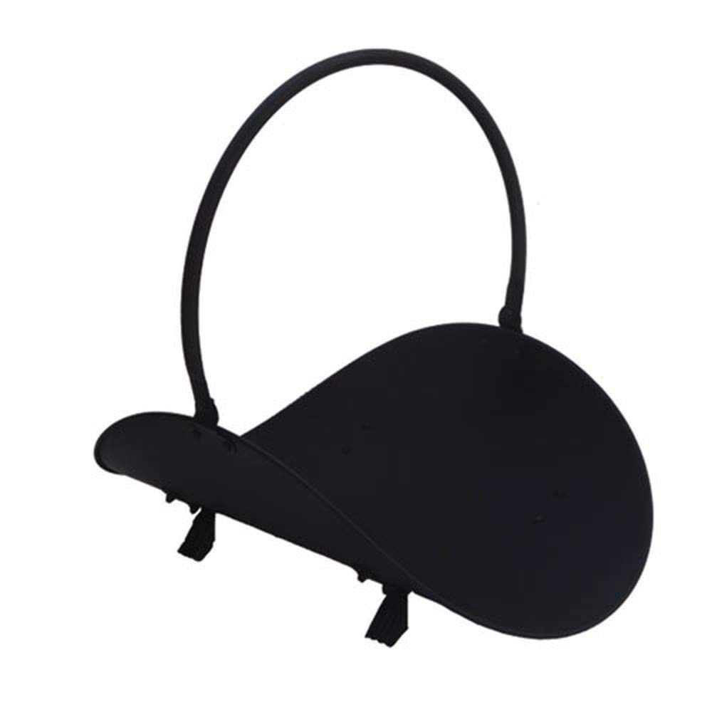 Black Mendip Iron Fireplace Log Basket with Handle - Rustic Firewood Storage for Indoor & Outdoor Fire Pits, Fireplaces, and Hearth Decor