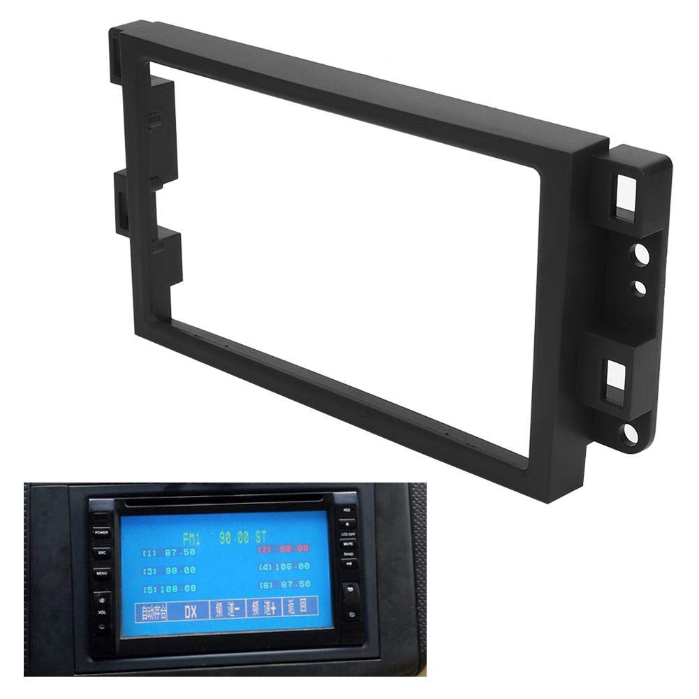 2 DIN Car Stereo Frame - Plastic Radio DVD Player Mounting Kit | Modified Fascia Panel & Dash Installation | Perfect for Toyota, Honda, Ford Vehicle Upgrades | Home & Professional Auto Modification Use